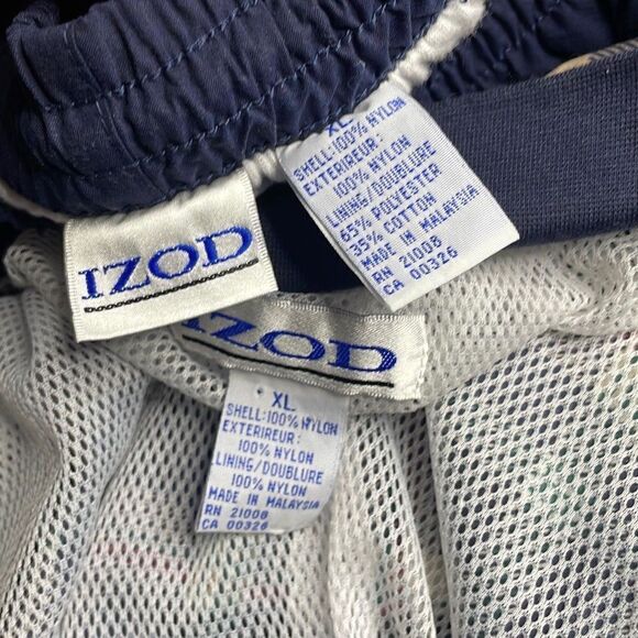 Izod Vtg 90s Plaid Wind Suit 2 Piece Set XL - Picture 4 of 11